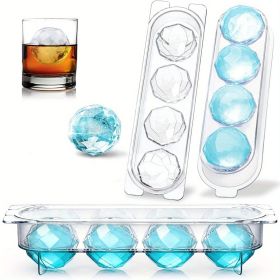 1 Ice Mold; Ice Cube Tray For Freezer; Cocktail Whiskey Bourbon 2 Inch Large Ice Cube Mold; Diamond Ice Ball Maker Mold 1 Ice Mold; Ice Cube Tray For Freezer; Cocktail Whiskey Bourbon 2 Inch Large Ice Cube Mold; Diamond Ice Ball Maker Mold