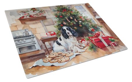 NEW English Springer Spaniel Christmas Cookies Glass Cutting Board Decorative Tempered Glass Kitchen Cutting and Serving Board Large Size Choppin NEW English Springer Spaniel Christmas Cookies Glass Cutting Board Decorative Tempered Glass Kitchen Cutting and Serving Board Large Size Choppin